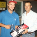 Closest to the Pin. Devon Cole was the winner. Jason Terpstra Presented the prize