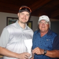 Mens Longest drive,Matt McGuire and Peter Morkis presented prize